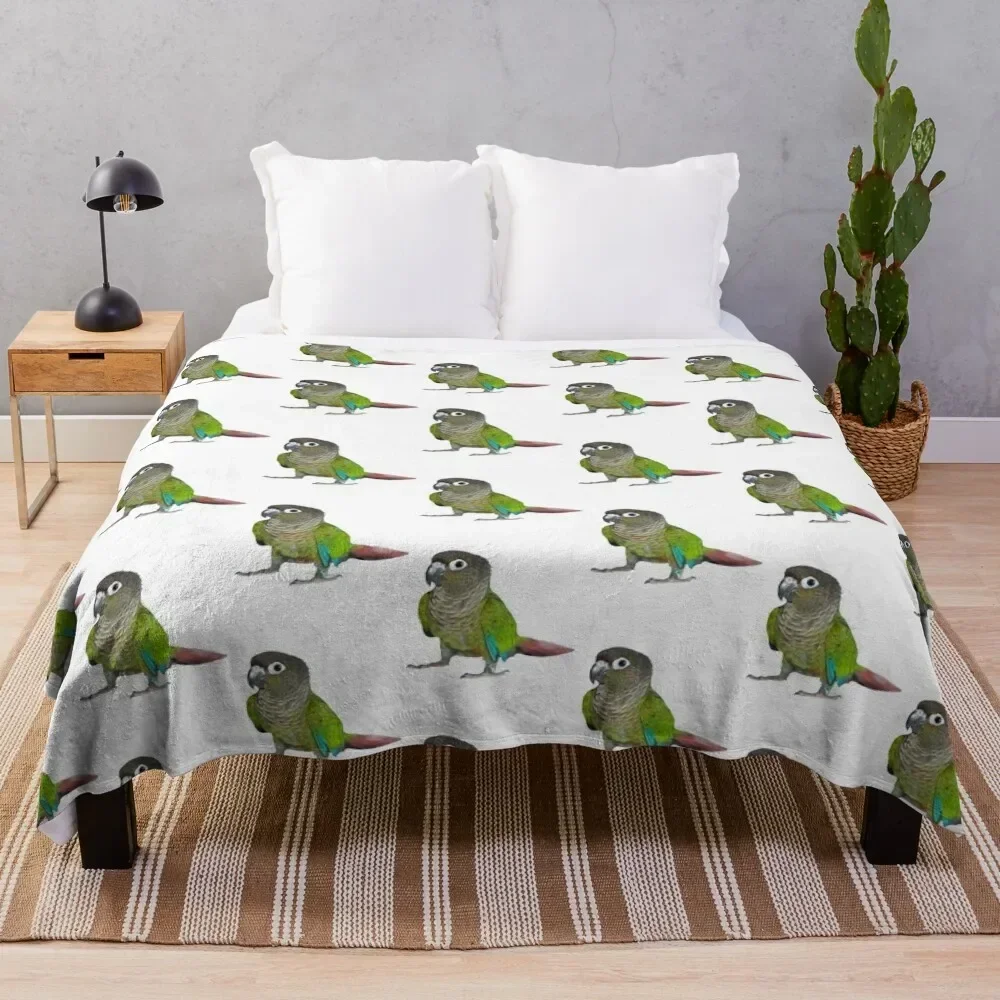 green-cheeked Conure Throw Blanket