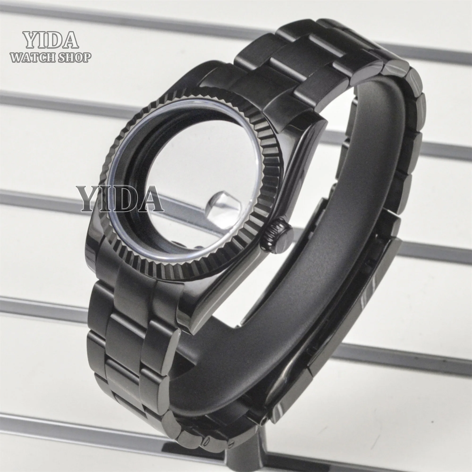 NH35 36/39mm Watch Case Band Stainless Steel 28.5MM Dial For Adjustable Jubilee NH36 Movement  Bracelet Sapphire Crystal Parts