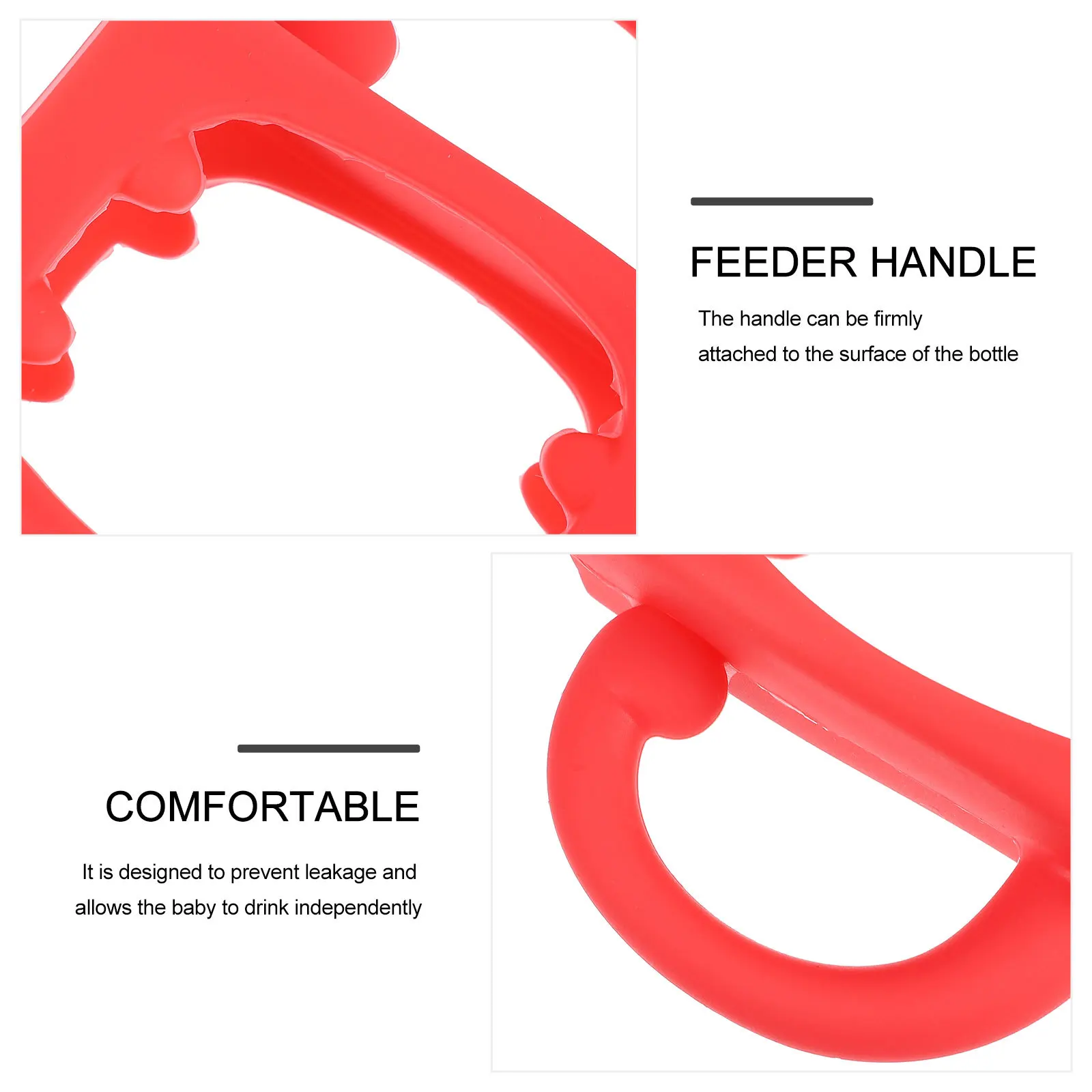 

1 шт., силиконовая ручка для кормушки премиум-класса, простая установка, съемная, нескользящая, прочная, для детских бутылочек, ручка для бутылочки с молоком