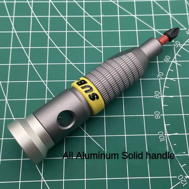 Neuer 2025, Präzisionsgriff aus Aluminiumlegierung für Schaft, 1/4 Zoll Bits, komfortabler Mini-Schraubendreher, 6,35 mm Halter, Reparatur, offene Werkzeuge – Detail 6