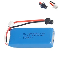 Batteria per H26 H26C H26W H26D H26HW RC Quadcopter Drone 7.4V 1200mAh 2S 803060 30C Spina SM batteria Lipo per H26-012 parti giocattoli