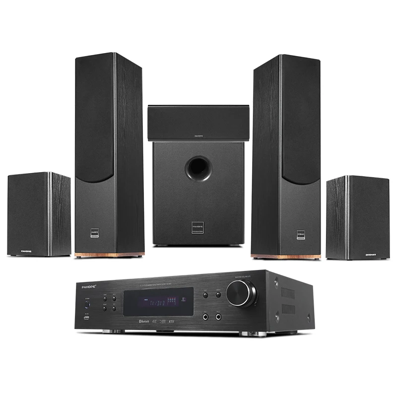 

5.1 Tower Home Theater System Surround Sound Wooden Home Theatre System With Digital Amplifier Supporting 3D/4K