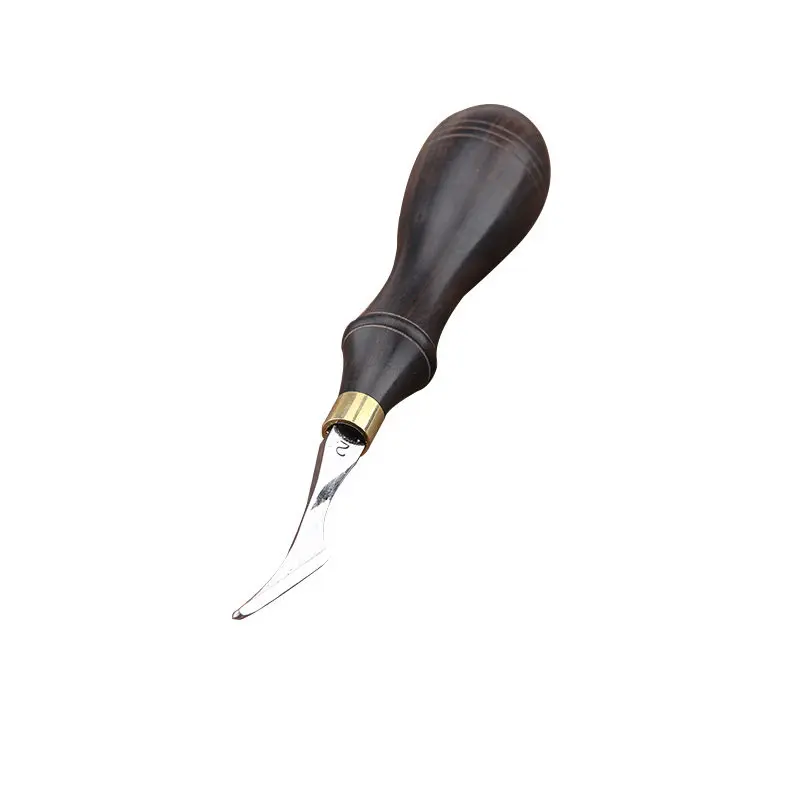 M390 Handmade Leather Edging Knife Vegetable Tanned Leather Chamfer Leather Goods Making Tool