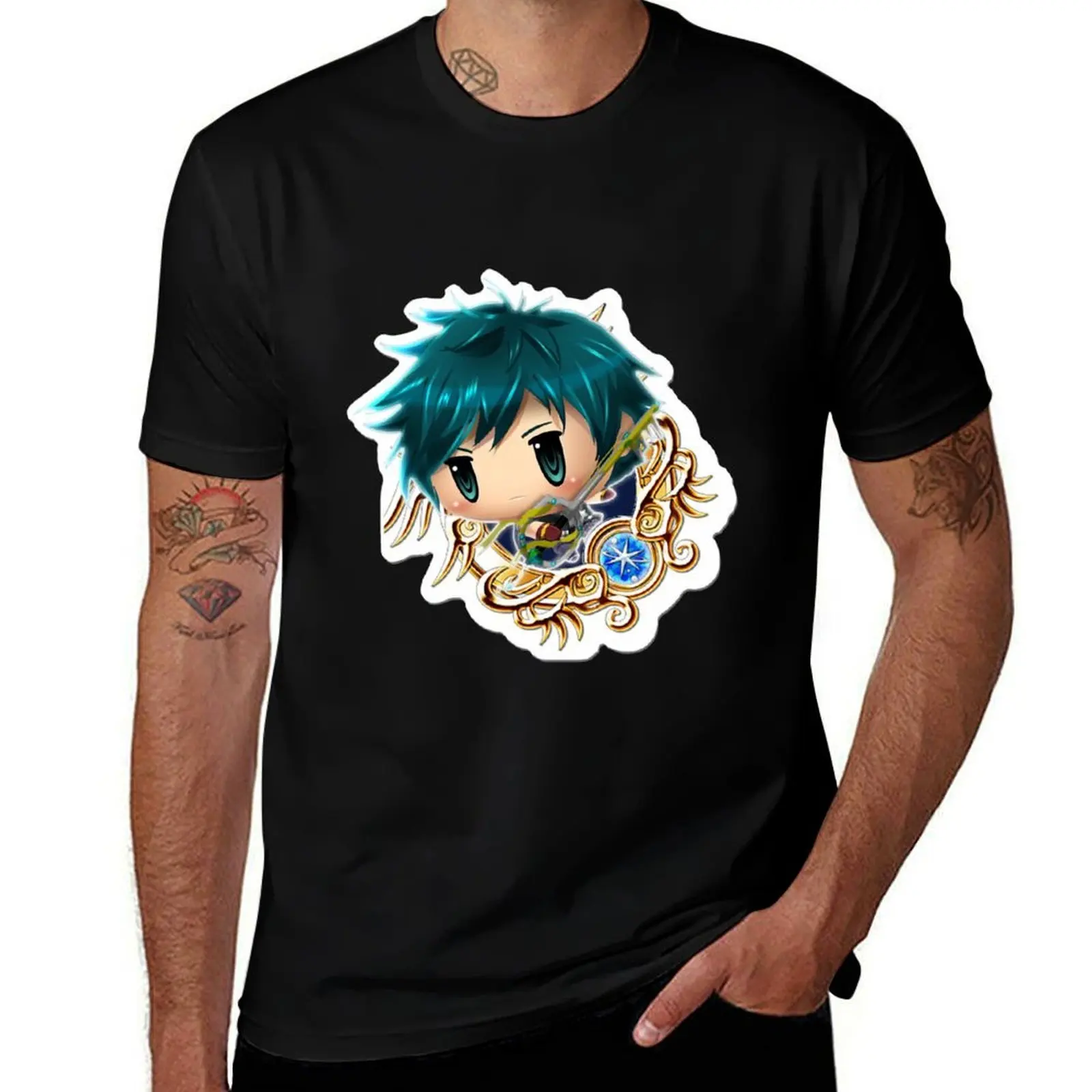 

[Drawing] Keyblade wielder T-Shirt Short sleeve tee oversized oversized graphic tee cotton man t-shirts men workout shirt