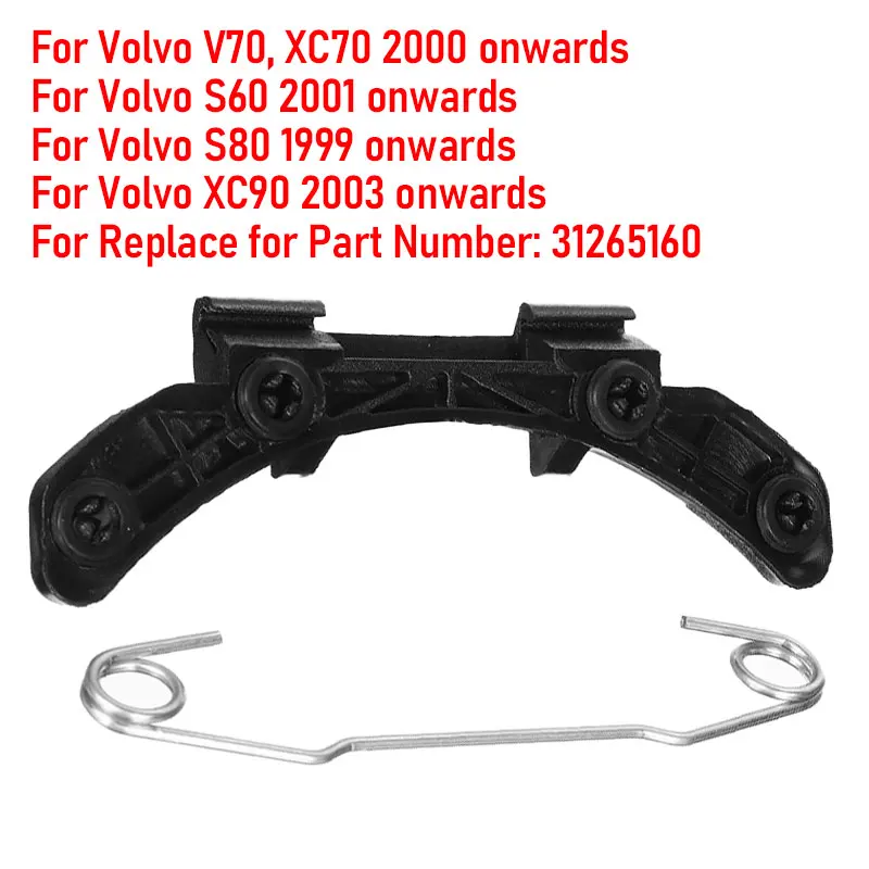 Staffa per cerniera in plastica con patta carburante per auto benzina Diesel per Volvo V70 S60 S80 XC90 1310008 13337826 staffa per cerniera