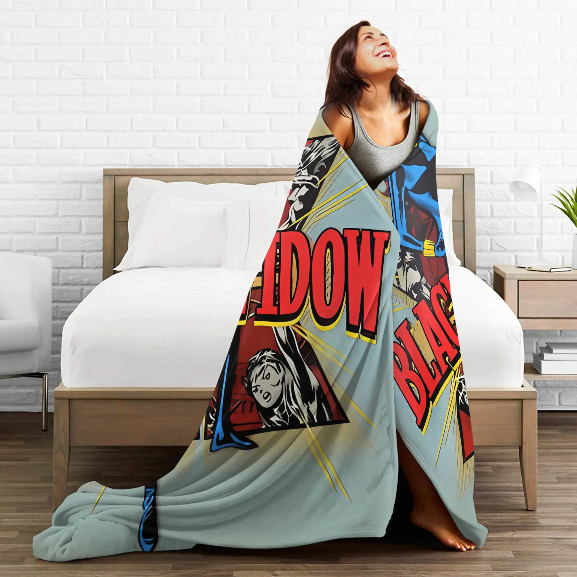 بطانية فائقة النعومة للسفر للأطفال الأرملة السوداء الفراش يلقي الفانيلا المفرش لغرفة المعيشة غطاء سرير أريكة مريح #4