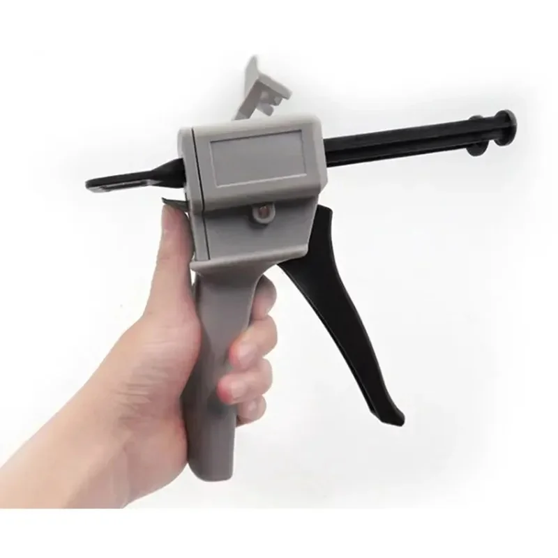 

50ml Two Component AB Epoxy Adhesive with Manual Caulking Gun Dispenser for Easy Mixing 1:1 Application
