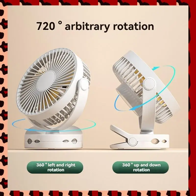

A72P Перезаряжаемый настольный и подвесной вентилятор с зажимом, 3 скорости, 360 ° Вращающийся вентилятор для путешествий и домашнего использования, синий