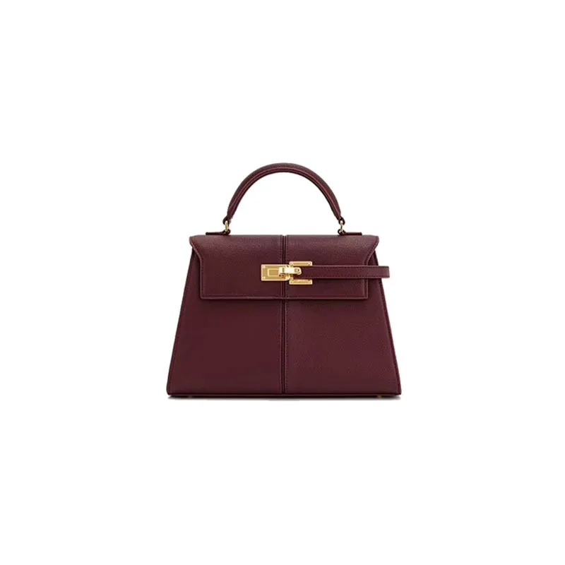 

JW trapezoid lychee-pattern single-shoulder crossbody bag, niche designer women's bag for work and commuting, tote bag