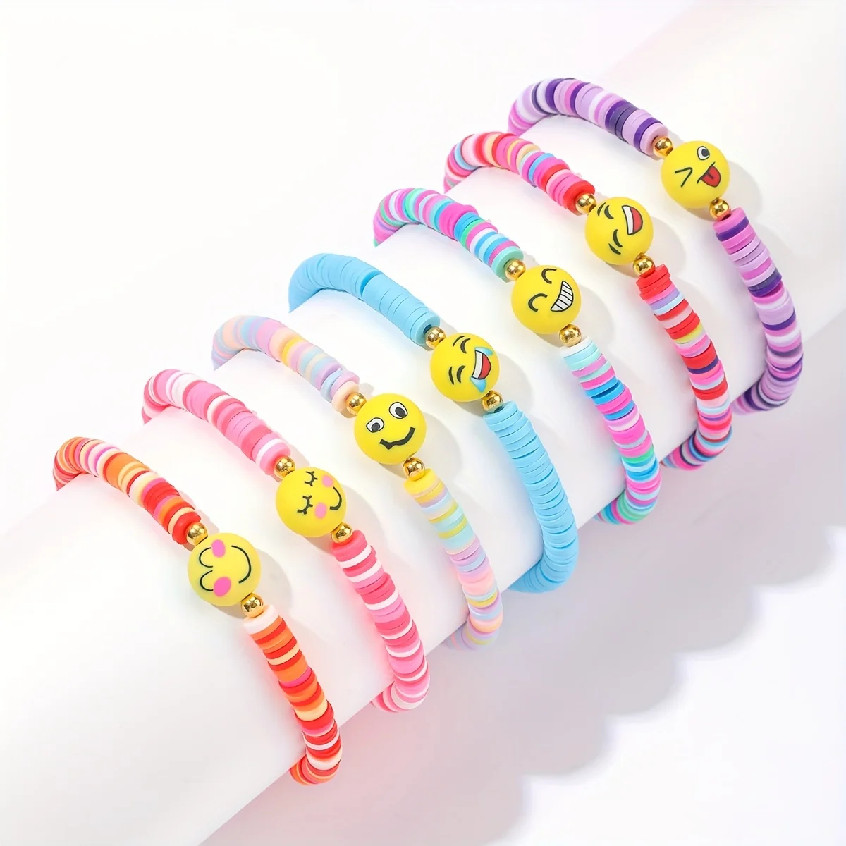 7pcs Boho Flower Charm Bracelet Set for Women