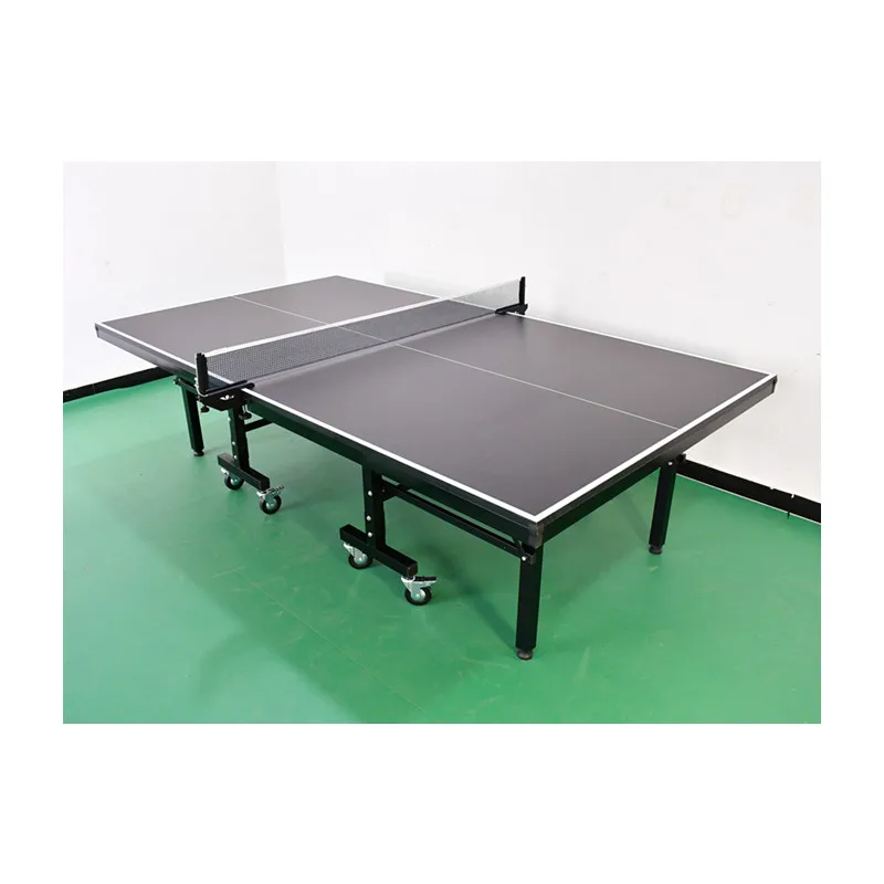 Indoor Competition Training ittf Standard Pingpong Table with wheels Foldable Table Tennis Tables