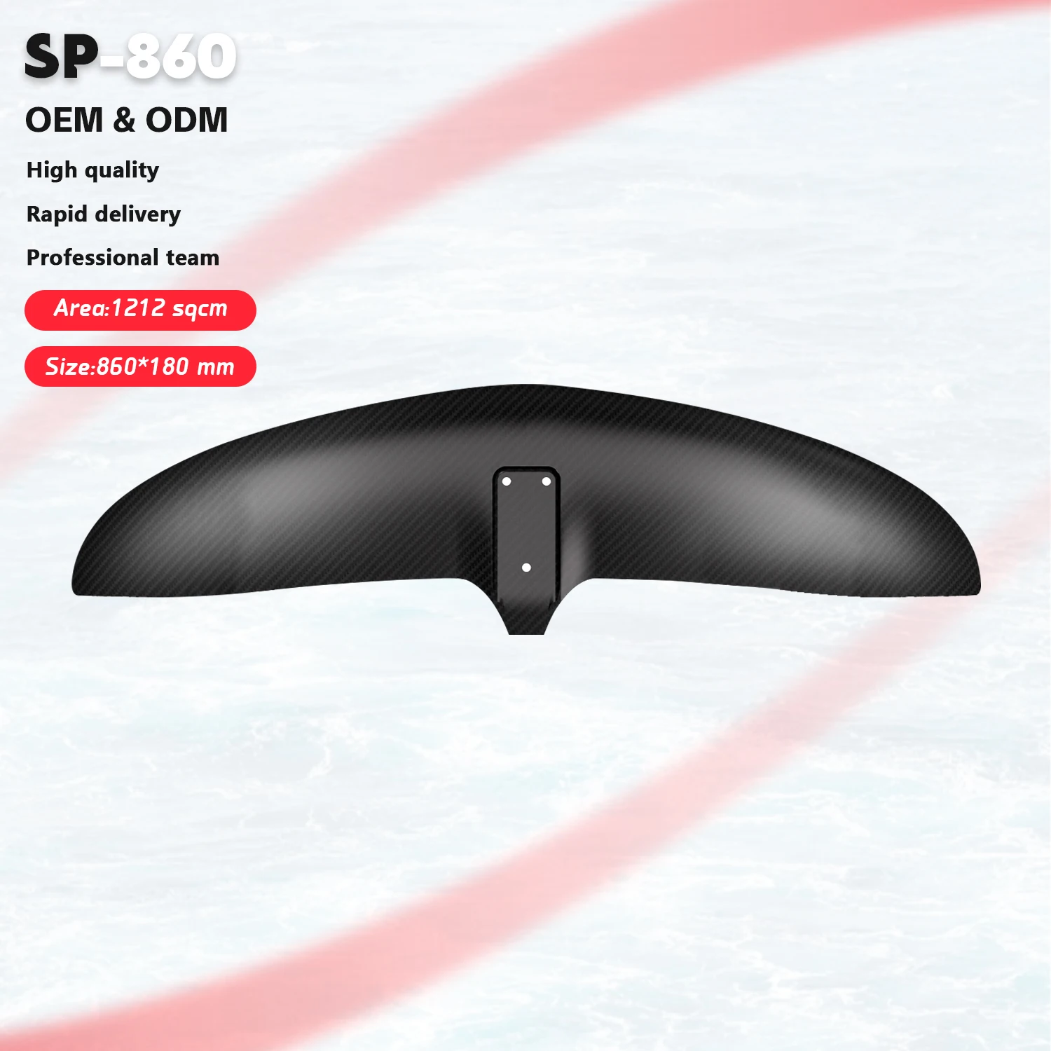 

SP 860 Carbon Front Wing Kite Surfing Water Sports Foil Board Wing Foil For Downwind Surfboard Dock Start Hydrofoil Pumping