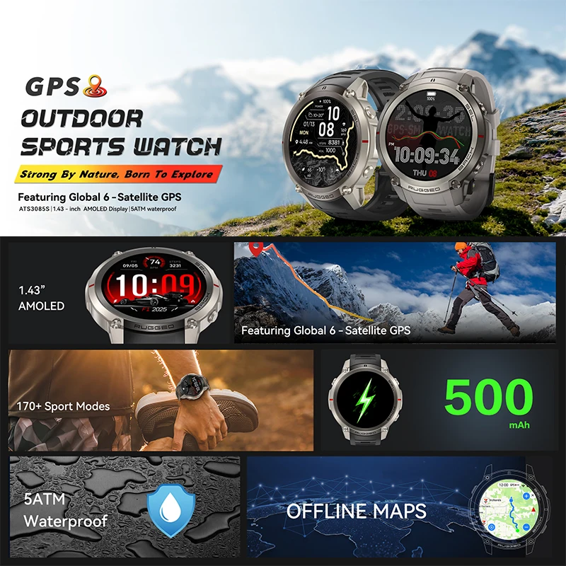 GPS Outdoor Sports Watch Equip - Sports Equipment In Spanish recension och pris