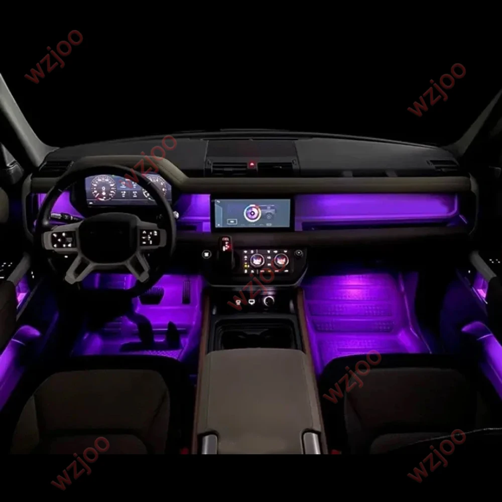 For Land Rover Defender 2020-2025 Evoqu 15-25 APP Control Car Dashboard Door Atmosphere Lamp Led Strip Decorative Ambient Light view 2
