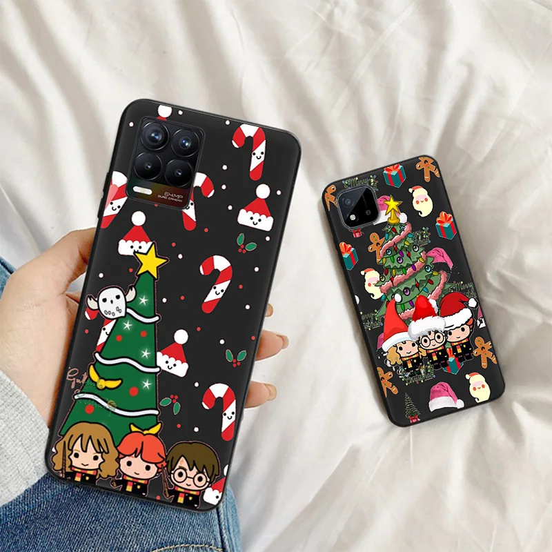حافظات هاتف ناعمة لهاتف Pixel 8a 7a 6a 7 6 8 Harry Wand Potters Christmas Honor X8b X9b X7b 70 90X6 X8A Magic5 غطاء أسود غير لامع #2