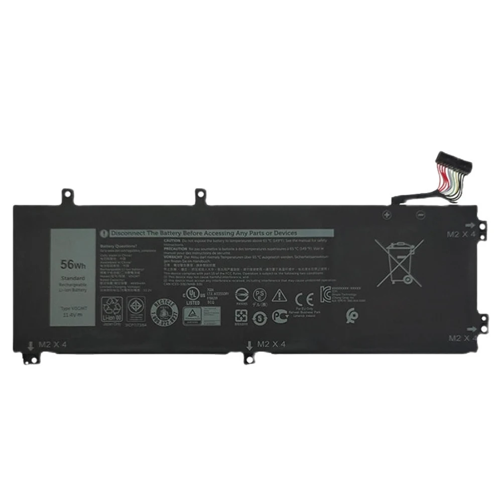 Imagem -04 - Original Genuíno V0gmt 11.4v 56wh Bateria do Portátil para Dell Vostro 15 7500 Dell g7 17 7700 0nyd3w Tjdrr Novo