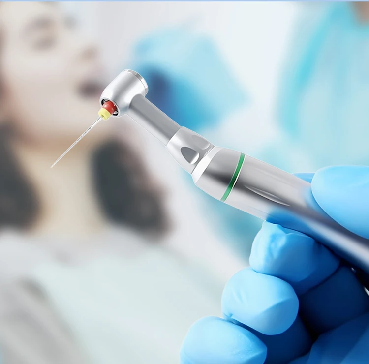 AZDENT Dental 10:1 Kontrawinkel-Endo-Niedriggeschwindigkeits-Handstück mit Druckknopf 60 ° Werkzeug für die Wurzelkanalbehandlung in der Zahnmedizin – Detail 4