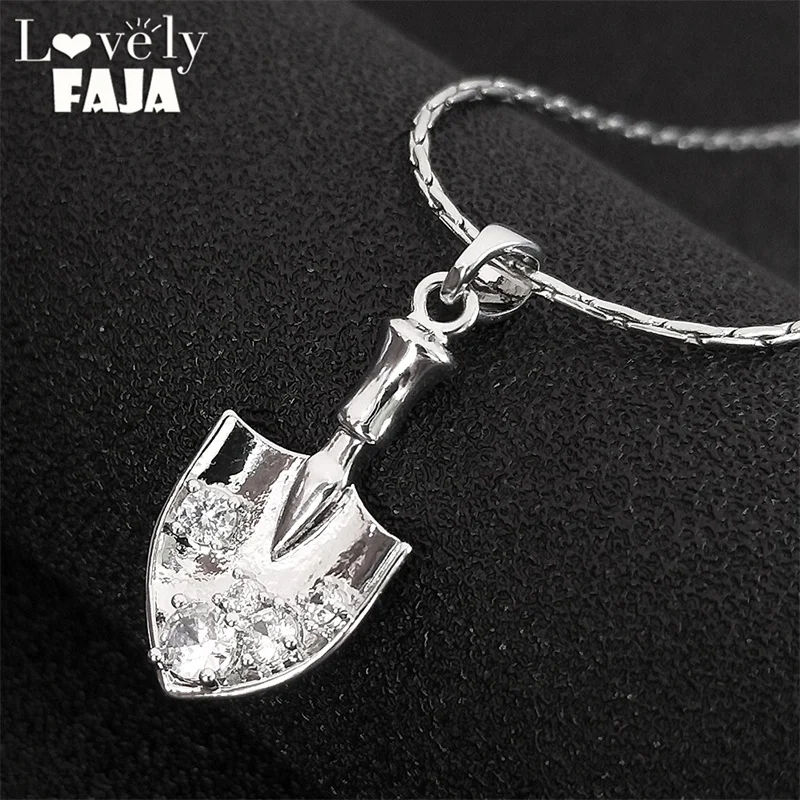 Y2K Glanzende Kristallen Schop Hanger Ketting voor Vrouwen Rvs Koper Sleutelbeen Keten Kpop Kettingen Sieraden Gift NGG28-5S03