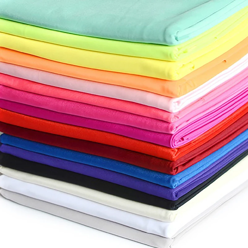 Stretch Knitted Fabric Grosgrain Polyester Spandex for Sewing Base Shirt Skirt Dress Pants Clothing by Half Meter