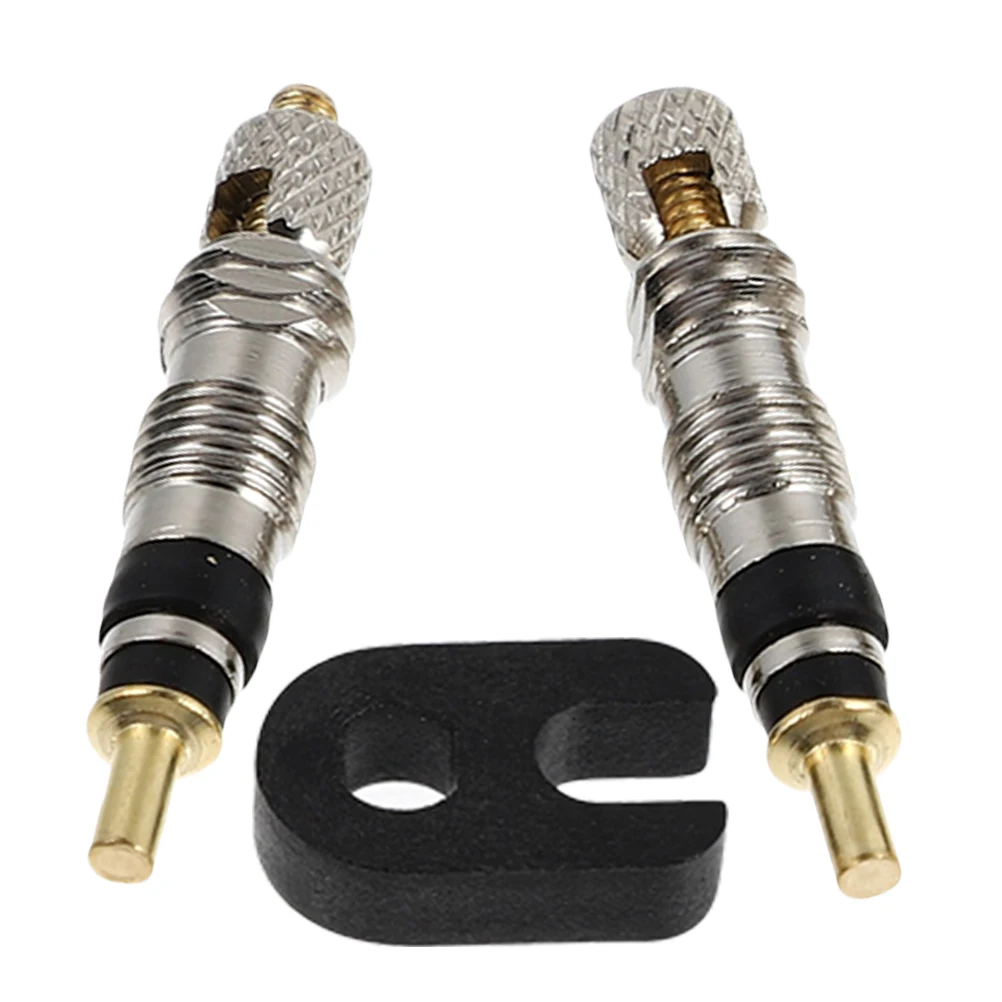 

2Pcs Valve Core Tool Kit for Tubeless Tires Includes Presta Valve Stems and Remover for Bicycle Wheel Maintenance
