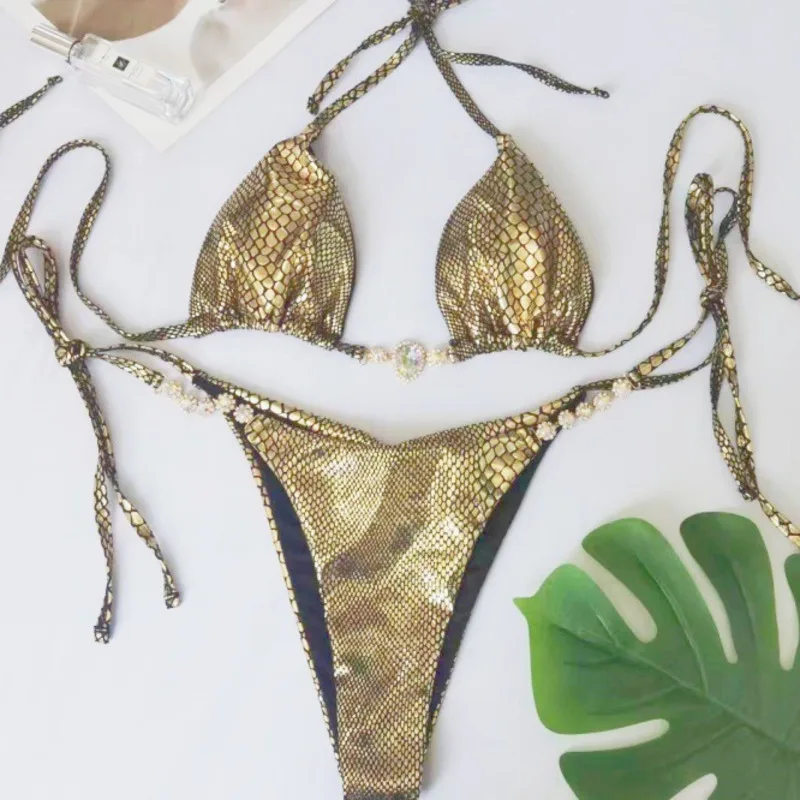 

Sexy Bikinis 2025 Women's Swimwear Female Swimsuit For Swimming Wear Bathing Suits Brazilian Bikini Set Beachwear Pool Bather