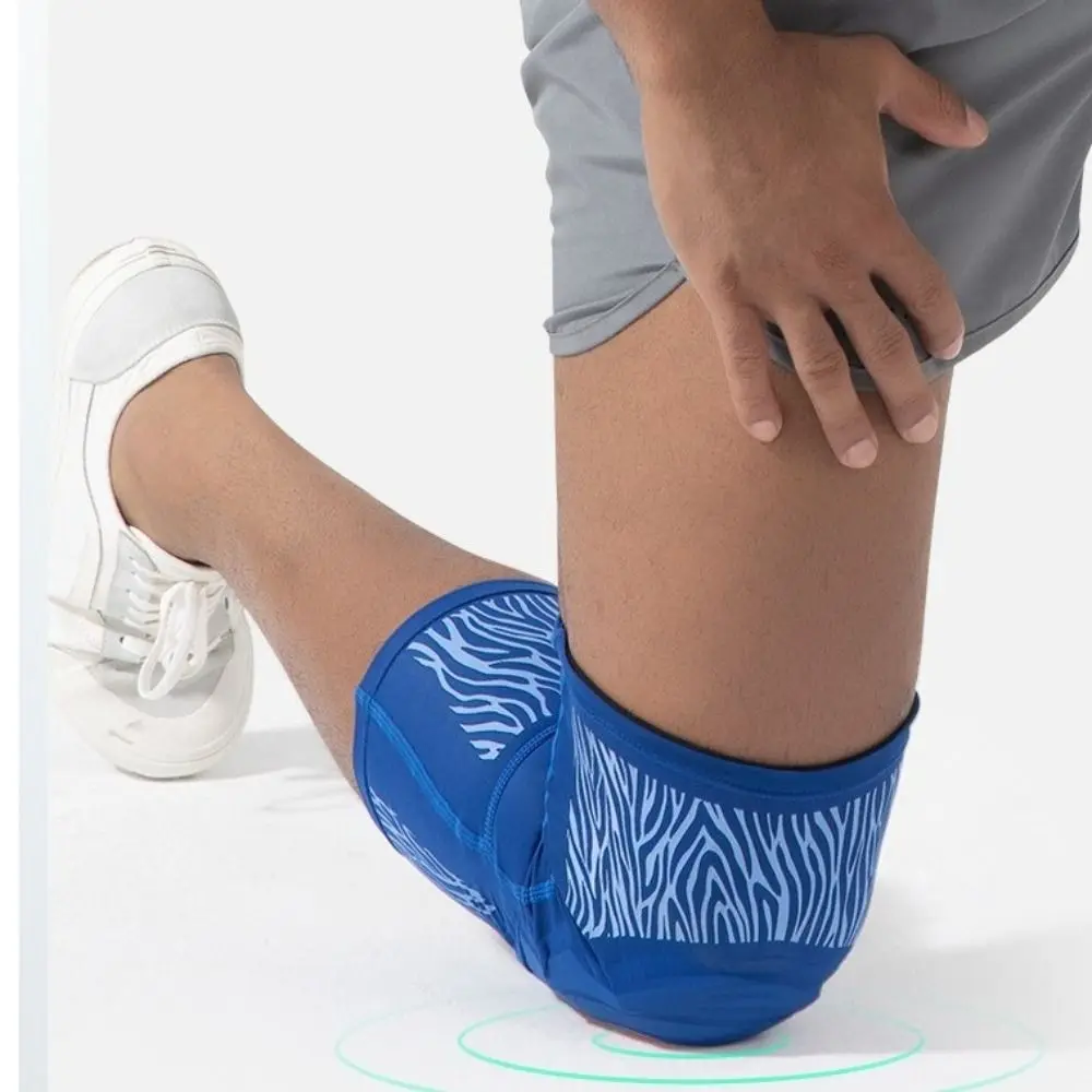 

Pressurized Elastic Sports Knee Pad Adjustable Breathable Compression Knee Brace Joints Protector Shock- absorption