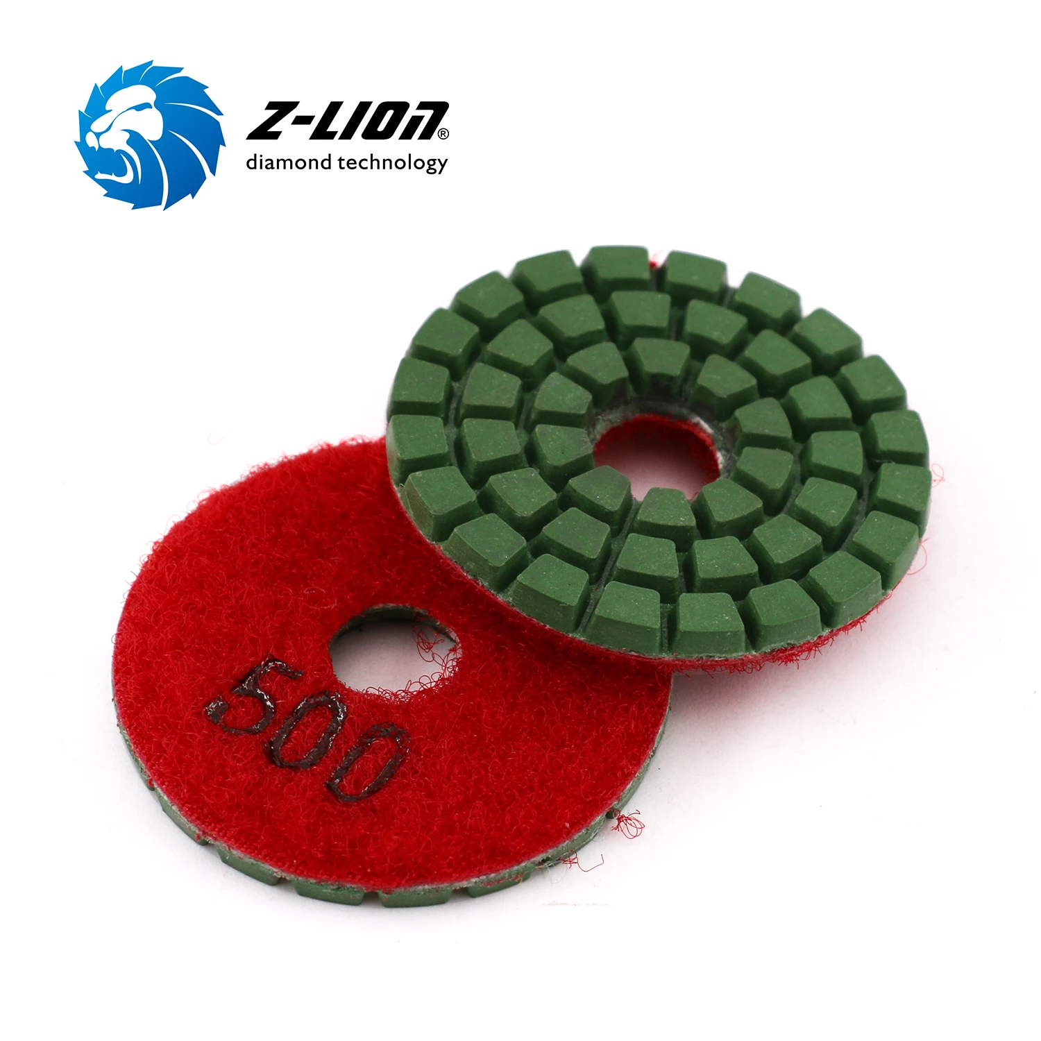 Z-LION 7pcs/set 2 Inch Diamond Concrete Polishing Pads Floor Sanding Discs for Granite Marble Grinding