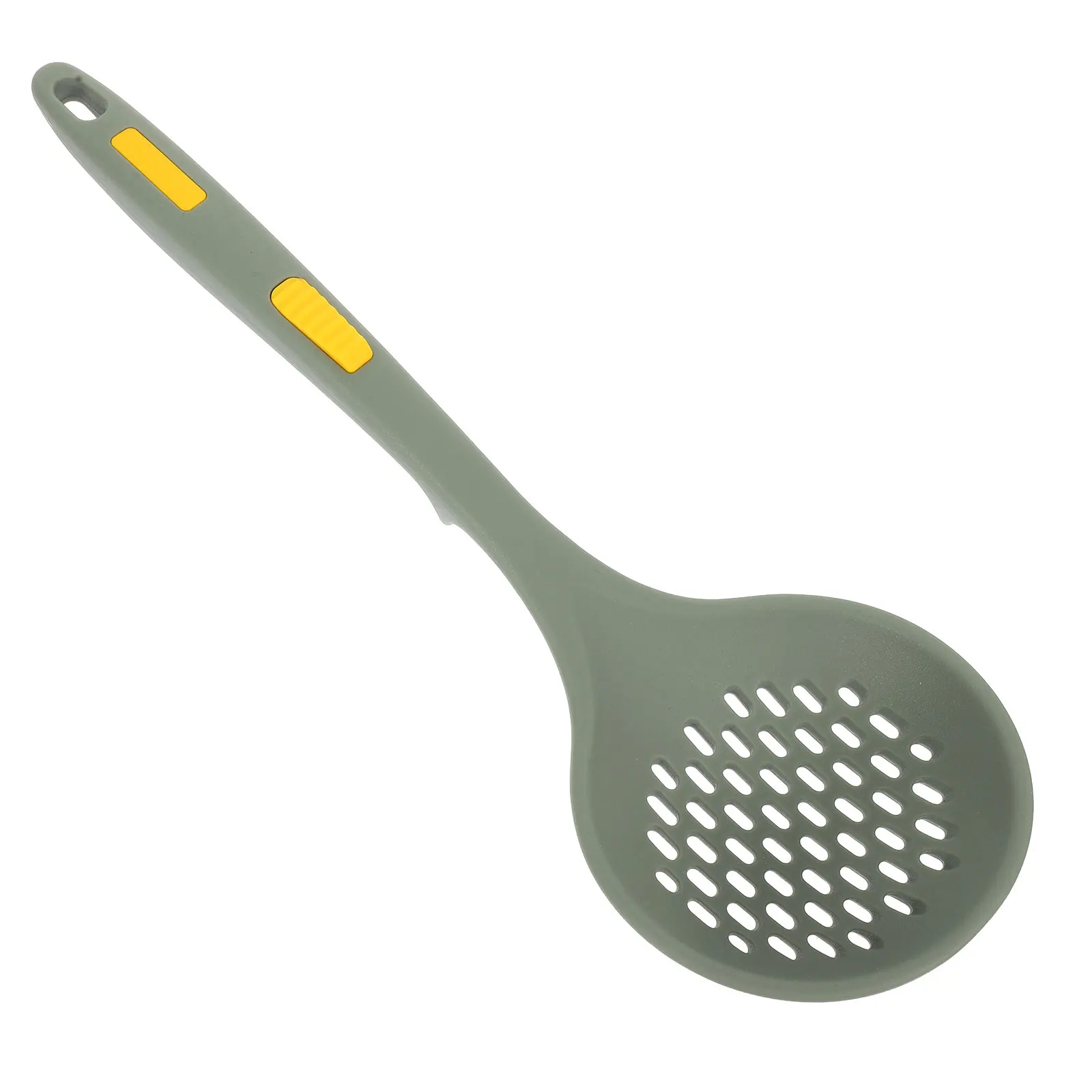 

Silicone Colander Spoon Pasta Strainer Kitchen Tool Blue Lightweight High Temp Resistant Easy Clean Noodle Wonton