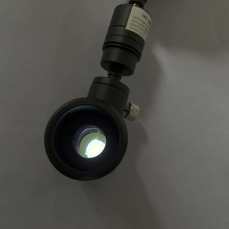 Microscópio coaxial com ponto de luz LED, fonte de luz LED, lâmpada ajustável para microscópio estéreo e iluminador de câmera industrial