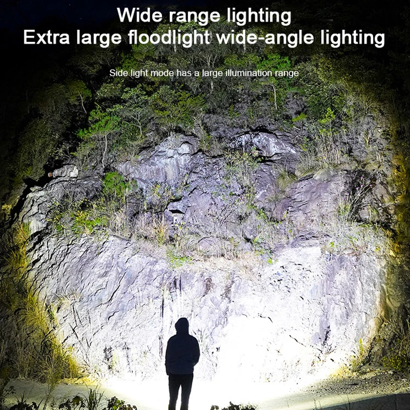 5 modos de iluminação poderosa lanterna led usb recarregável tocha portátil zoomable luz acampamento para caminhadas ao ar livre emergência