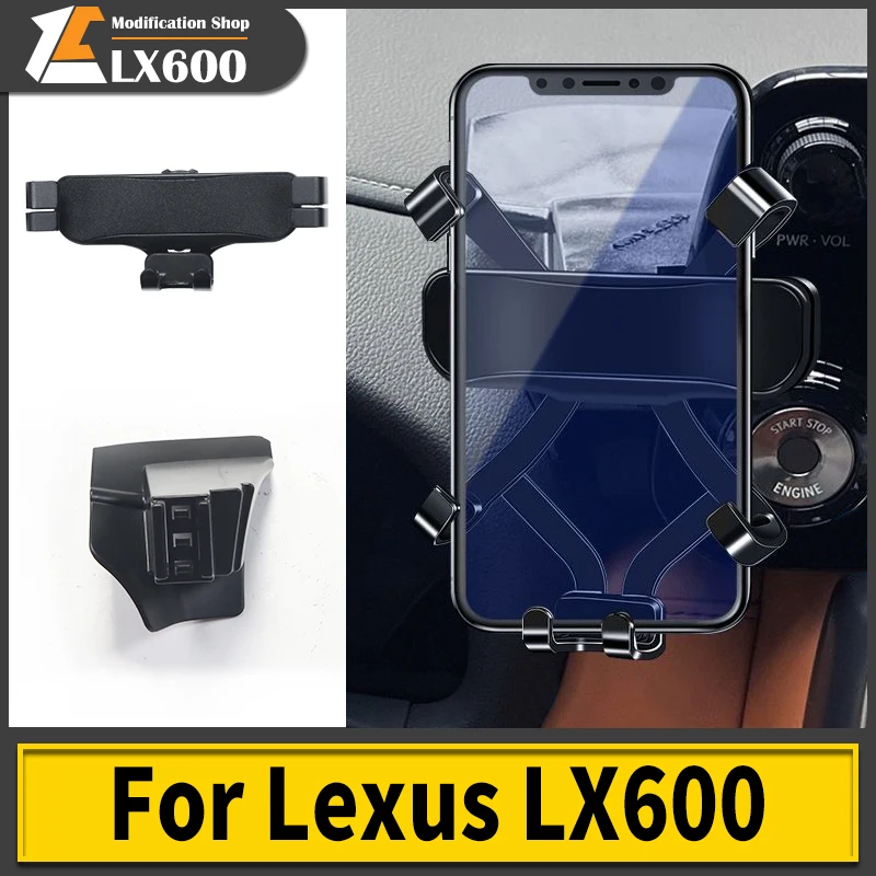 Multifunctional Car Phone Holder Suitable for 2022-2023 Lexus 600 Lx600 Navigation Fixed Clip Modification Accessories