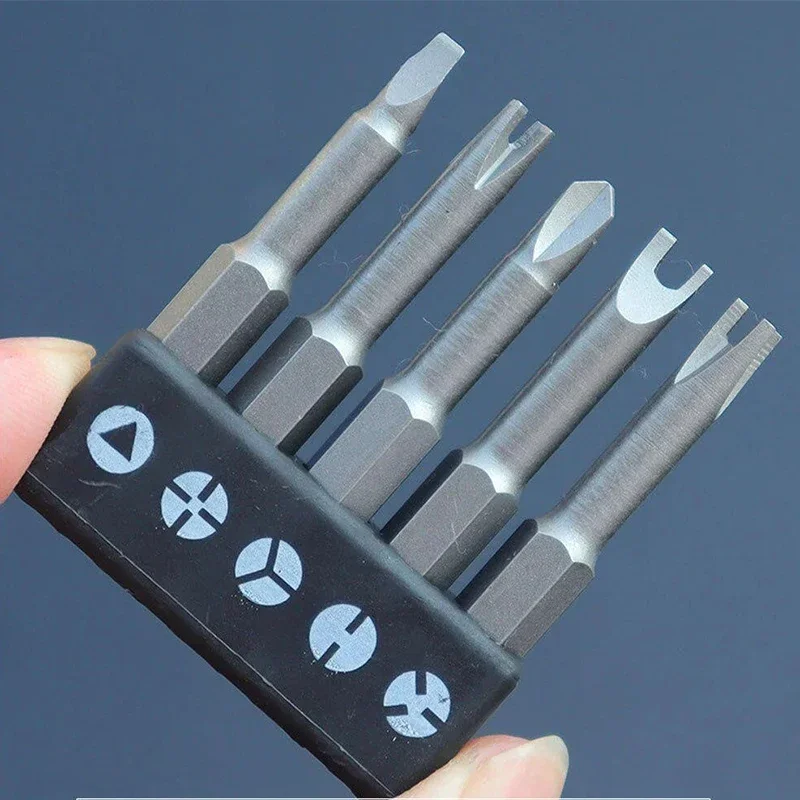 50mm U Shaped Y Type Triangle Inner Cross Three Points Screwdriver Bit Tool 5Pcs Set Special Shaped Screwdriver Set
