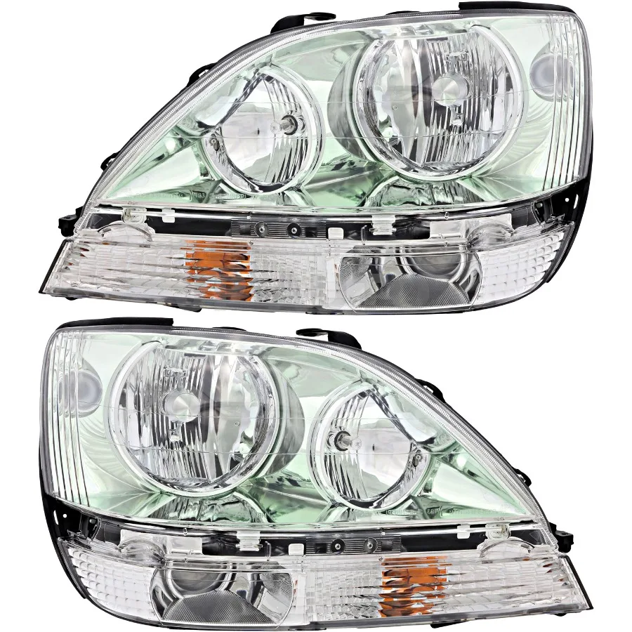 

For 2001-2003 Lexus RX300 Headlight Halogen Set Driver and Passenger Side