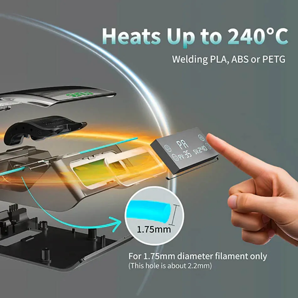 SUNLU FC01 Filament Connetor For 3D Filament 1.75mm PLA / ABS / PC / PCL / PA / PETG Fusion Splicer 3D Printer Accessories