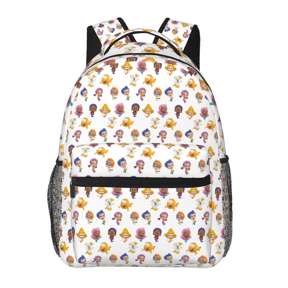 

All Bubble Guppies Together Cartoon Mermaids Kids Student Backpack School Bag Hiking Travel Daypack Bookbag Shoulder Bags