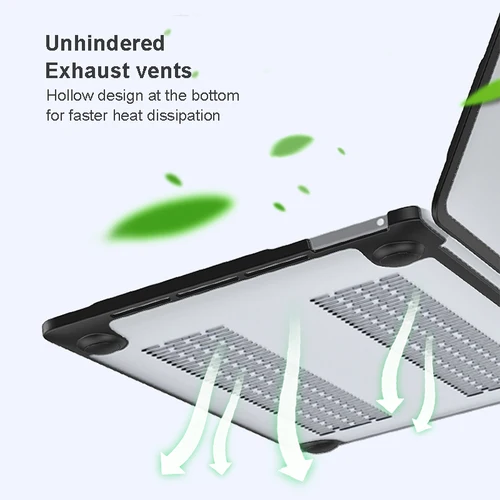 Imagen 2 del producto Para Macbook Air 15 pulgadas M2 A2941 Funda 2023 Air 13,6 A2681 13 pulgadas M1 Chip Funda para portátil Mac book Pro 13 14 16 Fundas Funda Coque