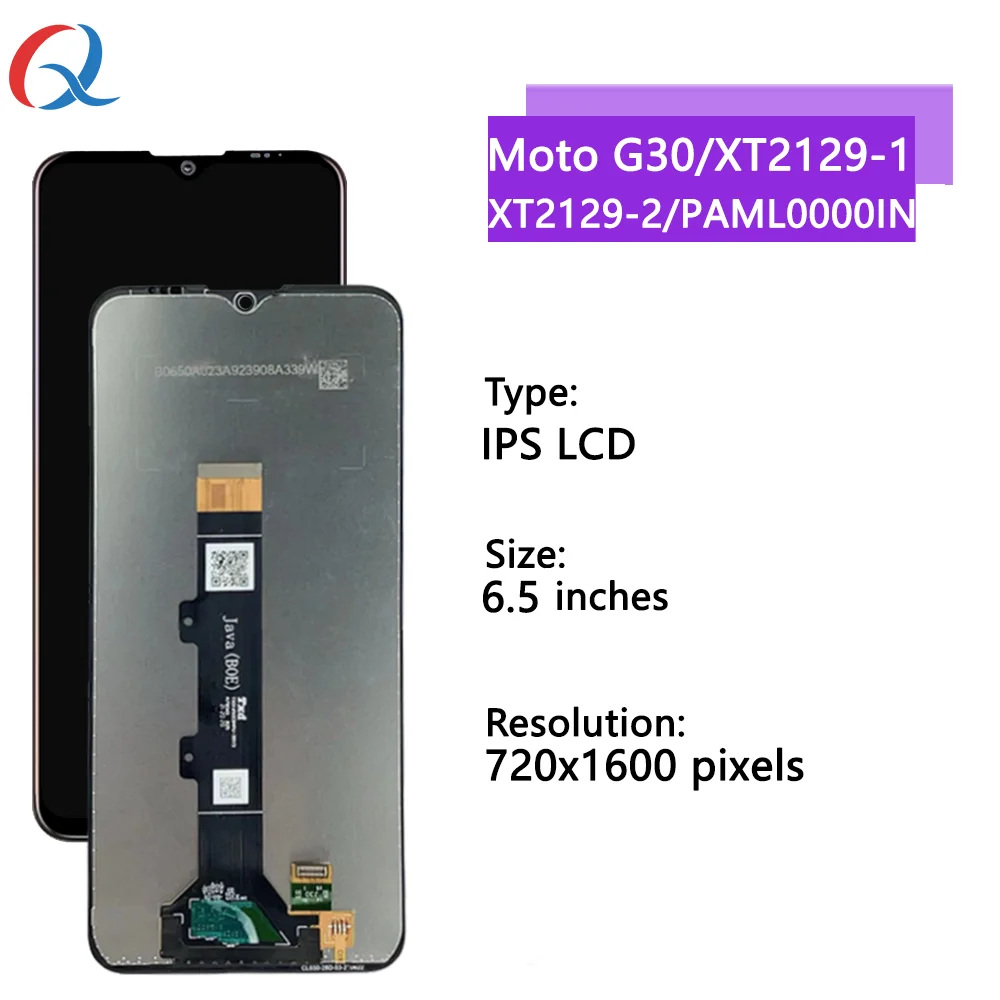 Mobile Phone Accessories Lcds For Motorola Moto G30 LCD Display Touch Screen Digitizer Assembly Replace For Moto XT2129-1 LCD