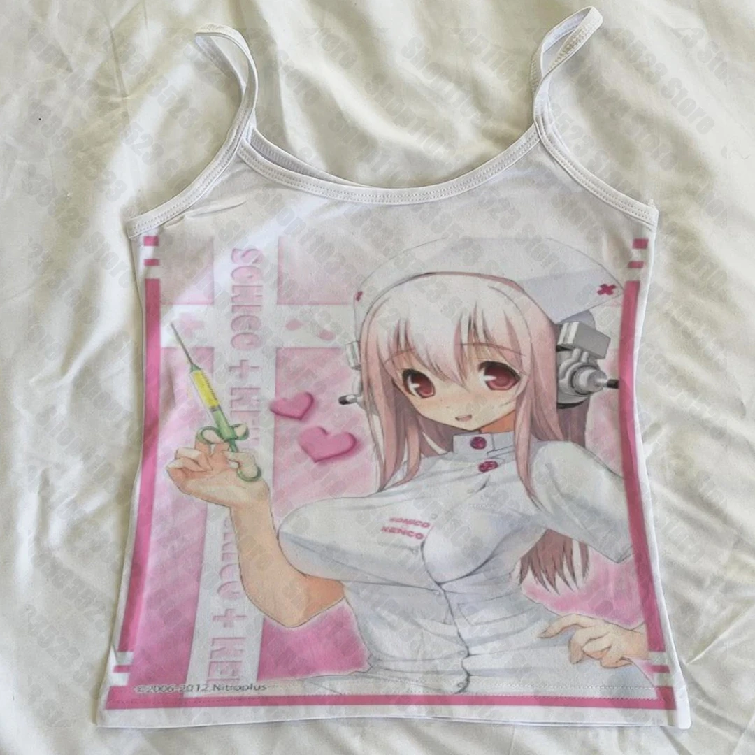 أزياء الصيف 90s ملابس الشارع الشهير القوطية Harajuku الجرافيك المرأة الطفل تانك خمر الشرير الطباعة سليم مثير المرأة المحاصيل القمم Y2k نمط #1