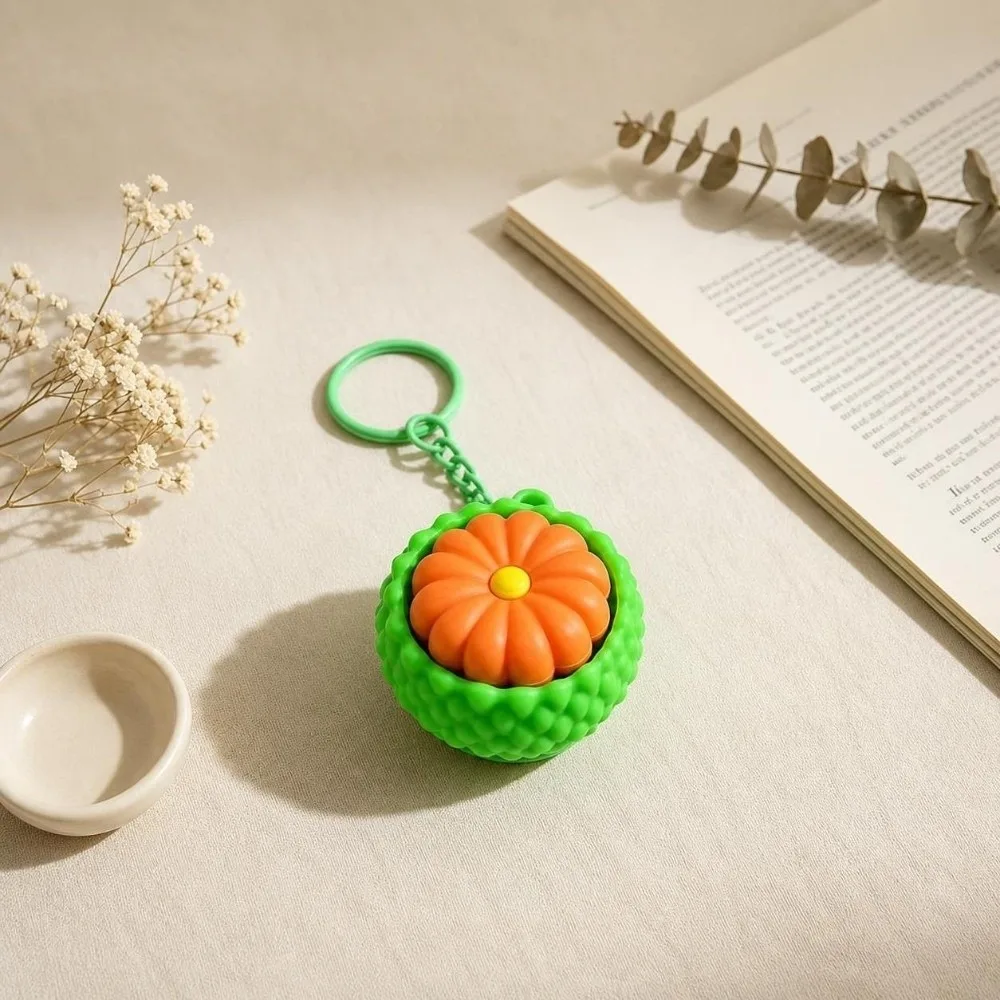3D Printed Food Keycap Keychain Rebound Button Cartoon Food Design Luminous Keycap Keychain Smooth Edges Crisp Clicking Sound