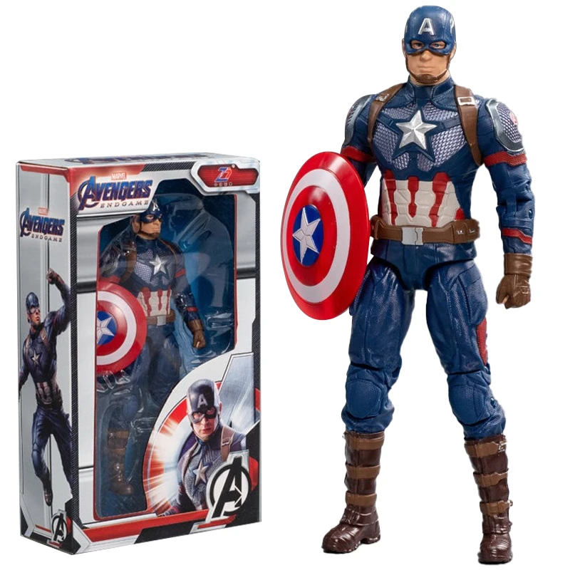 ZDTDS Original Avengers Legends Figure Toy Doll Spider Captain Big Miles Morales Thanos Iron Man Ghost Hulk Thor Falcon Ornament view 4