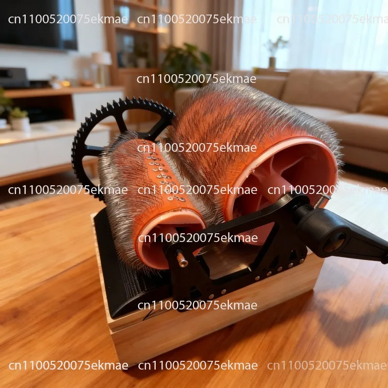 DIY Hand-Cranked Wool Combing Machine, Wool Felt-Making Tool, Hand-Combing Wool, Spinning Yarn Fast Colour Mixing