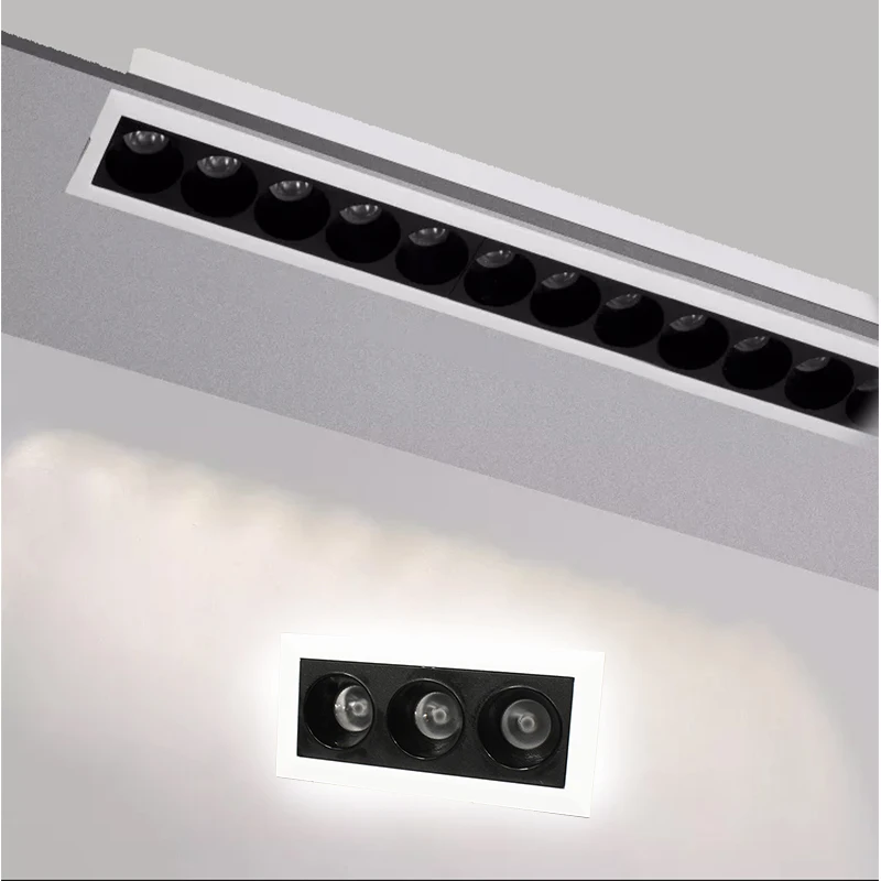 linear dispositivo eletrico holofotes 24 graus de alto contraste laser lamina 8w 15 24 recessed lampadas teto luz sala ip54 01