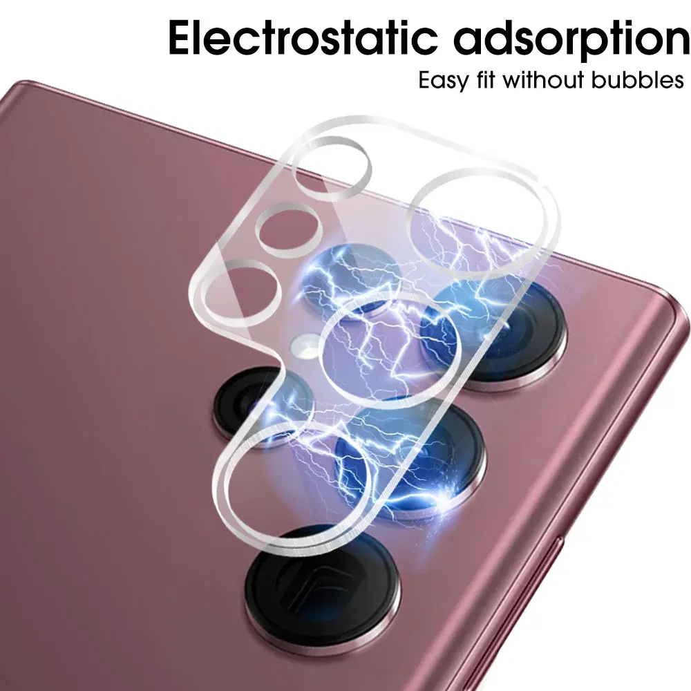 3D Camera Lens Protector for Samsung Galaxy S23 S22 Plus Ultra S21 S20 FE 5G Transparent Tempered Glass Back Camera Protective