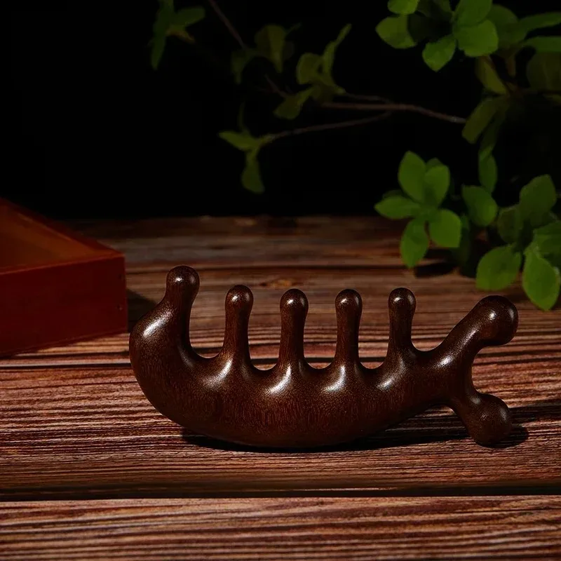Wide-Tooth Gua Sha Massage Comb Traditional Chinese Healing Tool for Facial Head Scalp Full Body Relaxation Massaging Tool gallery 5