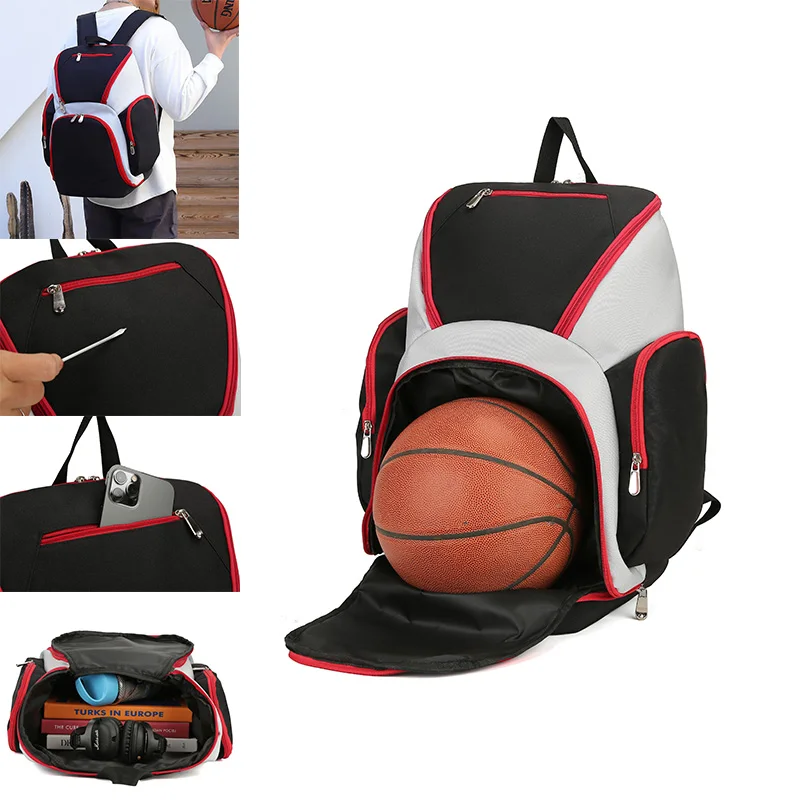

Basketball Backpack Large Capacity Splash Proof Youth Large Sport Bag Men's Sports Training Football Bag Fashion Student Backpa