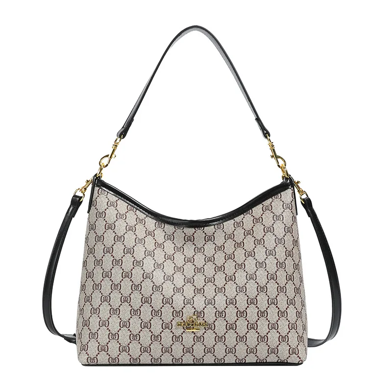 2025 خمر حقيبة تحت الإبط المرأة سعة كبيرة حقيبة كتف ريترو محفظة كروسبودي جلدية عادية ركاب موضة حمل ​