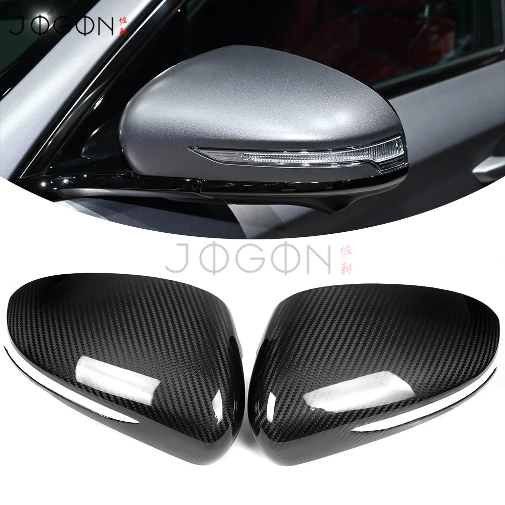 

Карбоновое внешнее боковое крыло автомобиля, зеркало заднего вида, колпачки для зеркал заднего вида, накладка для Genesis G70 2017 2018 2019-2025
