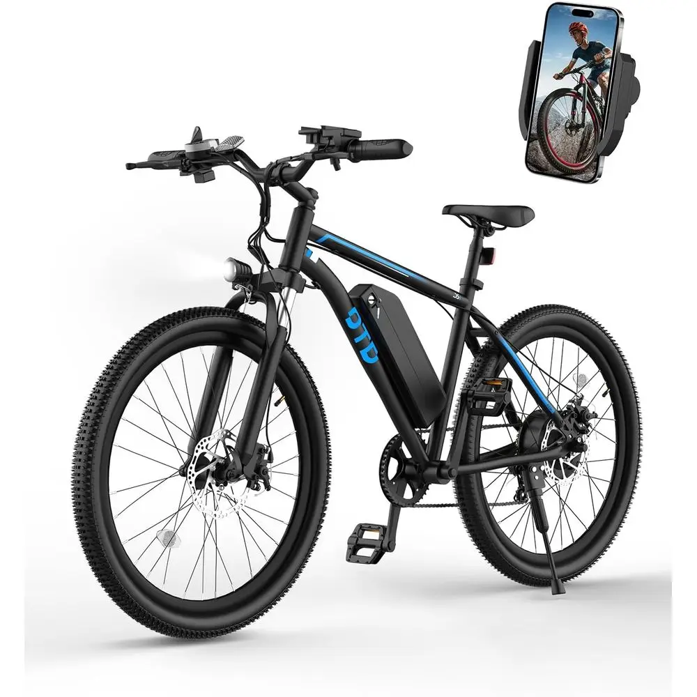 

1200W Peak Power Electric Bike, 28MPH Speed, 90 Mile Range, 48V 624Wh Battery, 7-Speed with Phone Holder