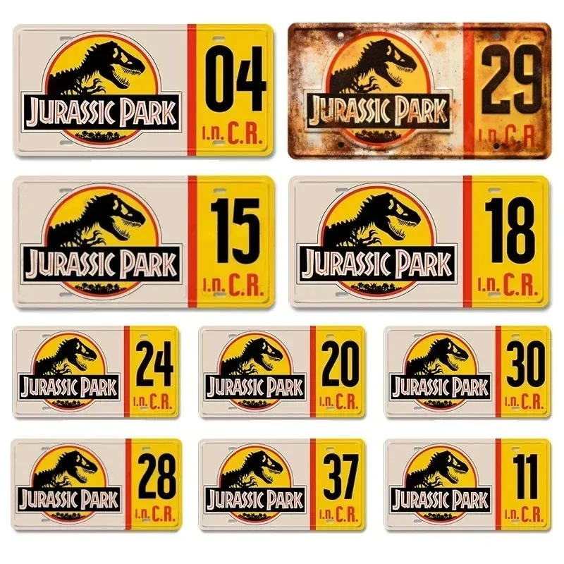 Vintage Jurassic Park Explorer Metal Signs Ideal for Garage Club Man Cave Bar Pub or Hotel Wall Decor for a Nostalgic Touch