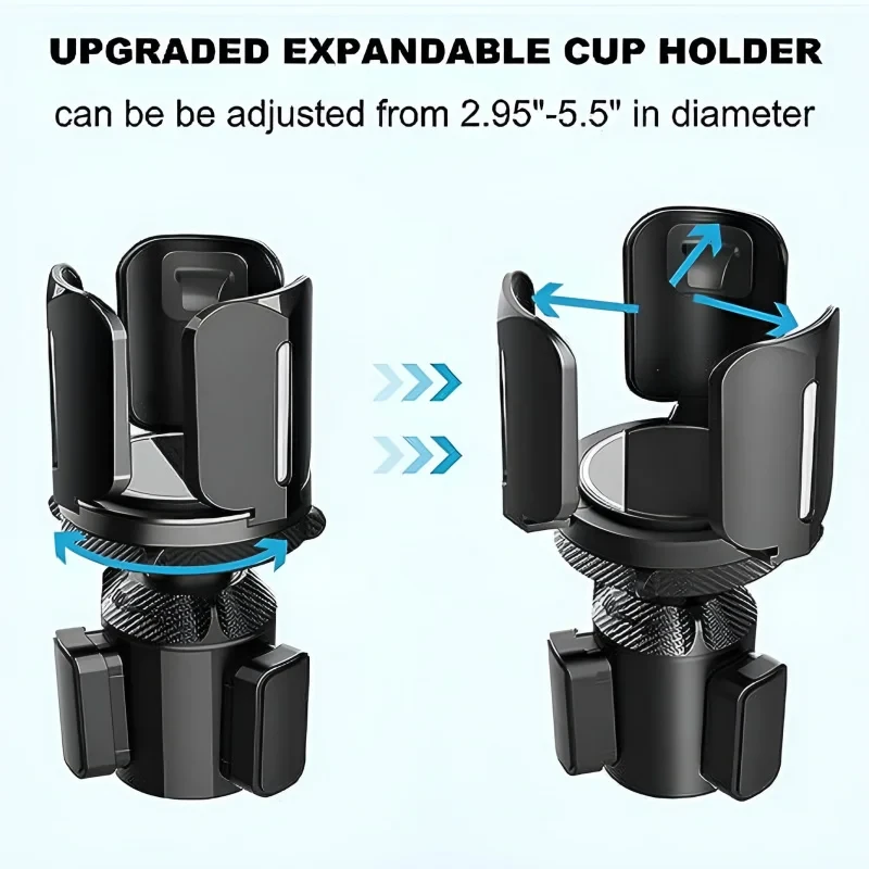 Universeller Getränkehalter-Erweiterer für Auto-Organizer, Adapter und Halterungen, Kompatibel mit 2,56" bis 5,51" Durchmesser – Detail 3